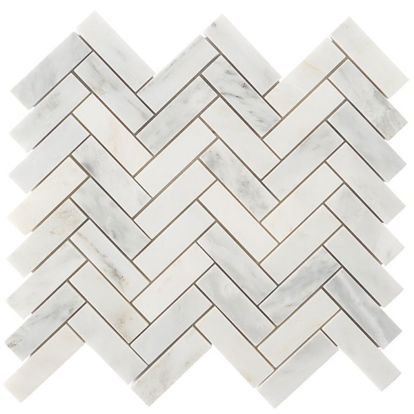 Picture of SOHO Studio Corp - Asian Statuary Mosaic Herringbone 1 x 3 Herringbone
