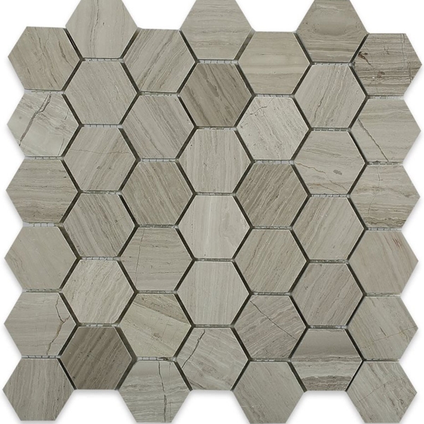 Picture of SOHO Studio Corp - Wooden Beige Mosaic Hexagon