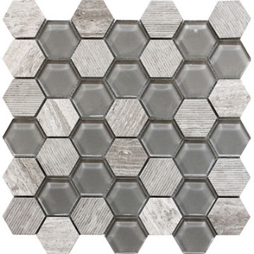 Picture of MiR Mosaic - Bali Mantra Wooden Grey