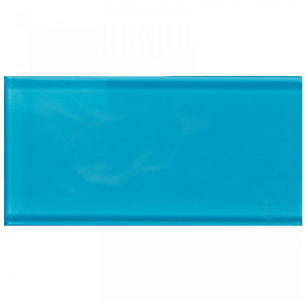 Picture of MiR Mosaic - Color Palette 3 x 6 Gloss Turquoise