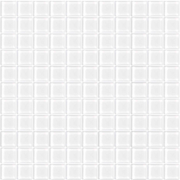 Picture of MiR Mosaic - Color Palette Mosaic 1 x 1 Gloss Mirage White
