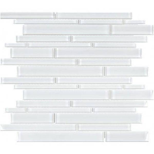 Picture of Chesapeake Flooring - Essentials Glass Mosaic Random Strip Ice