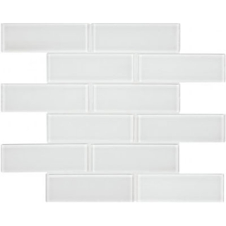 Picture of Chesapeake Flooring - Essentials Glass Mosaic Brick Ice