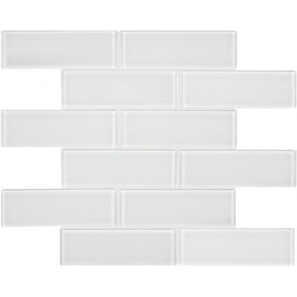 Picture of Chesapeake Flooring - Essentials Glass Mosaic Brick Ice