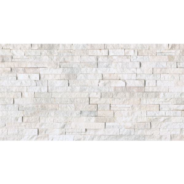 Picture of Bedrosians - Slate Stone Split Face Ledger 6 x 24 Glacier White