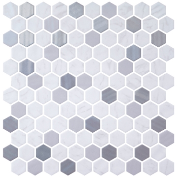 Picture of Onix Mosaico - Hexagon Blends Metal Carrara