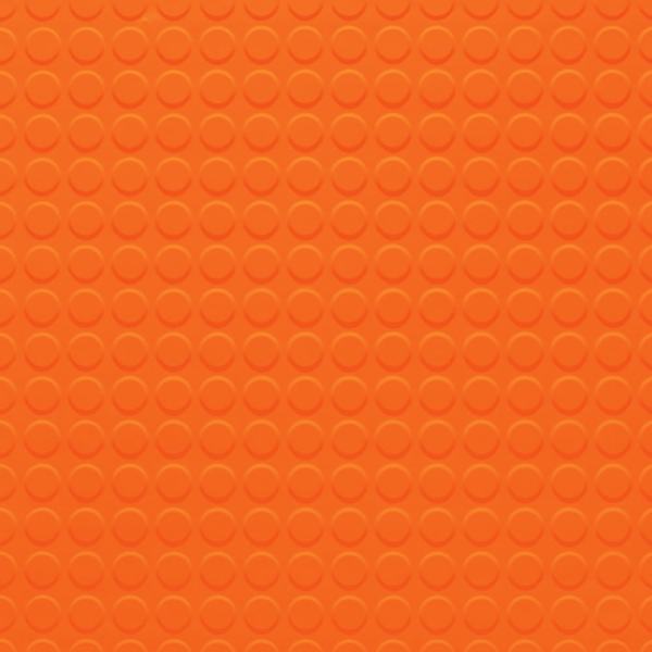 Picture of Johnsonite - Solid Colors Raised Round .155 Tangerine Tango