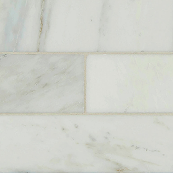 Picture of MS International - Marble 4 x 12 Honed Arabescato Carrara