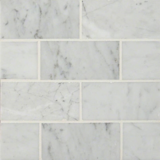 Picture of MS International - Marble 3 x 6 Honed Carrara White
