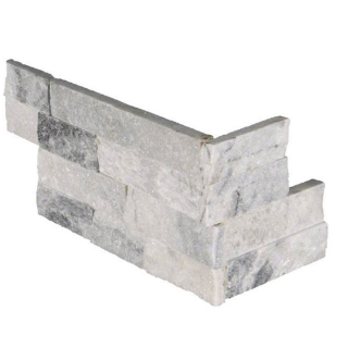 Picture of MS International - RockMount Stacked Stone L Corner 6 X 12 x 6 Alaska Gray