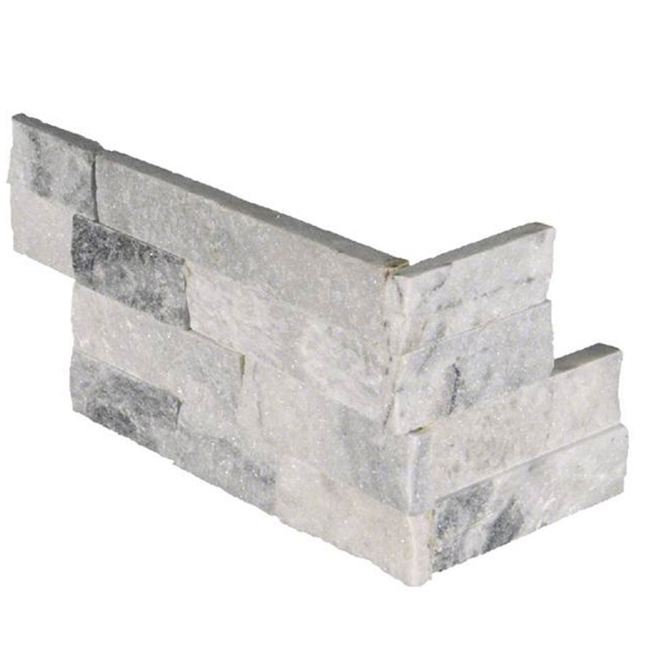 Picture of MS International - RockMount Stacked Stone L Corner 6 X 12 x 6 Alaska Gray