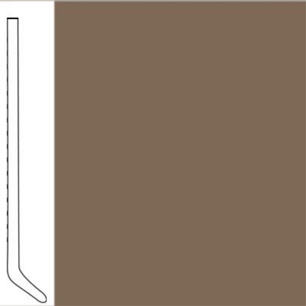 Picture of Flexco - Wallflowers Wall Base 4 Cove Milk Chocolate