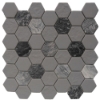 Picture of Roca - Rockart Mosaic Hexagon Gray Granite