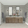 Picture of Daltile - Stone Decorative Accents Baroque Mosaic Gris Et Blanc