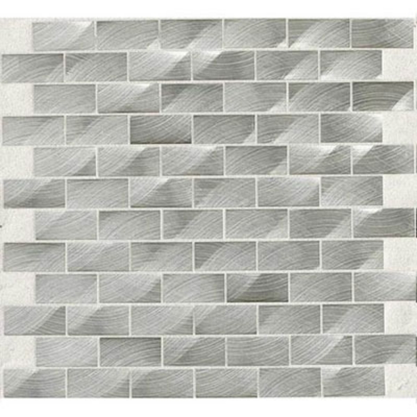 Picture of Daltile - Structure 3D Brick Joint Mosaic Steel