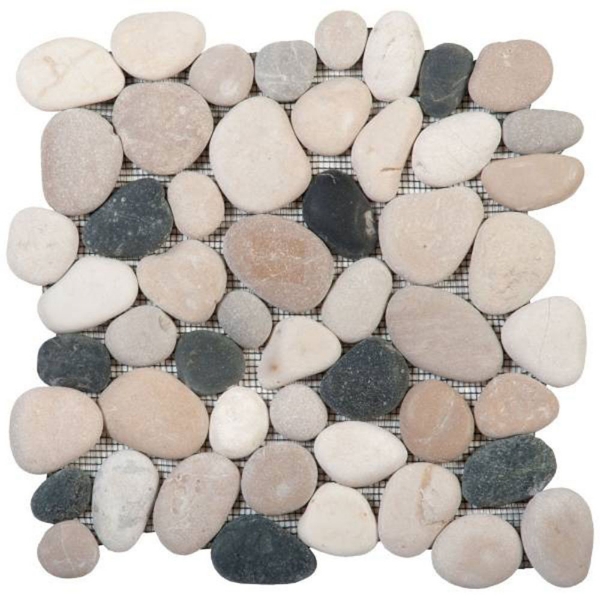 Picture of Bati Orient - Pebbles Rectified Matte White/Grey/Beige/Black