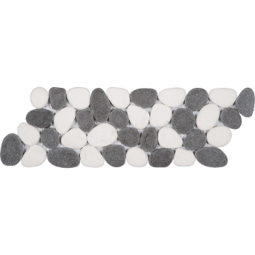 Picture of Bati Orient - Pebbles Reconstituted Round Border Black White