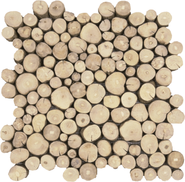 Picture of Bati Orient - Round Mosaic Tree Wood Coffee Tree