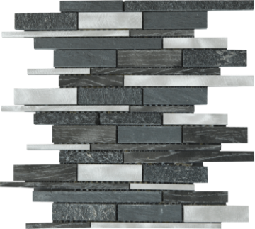 Picture of Bati Orient - Mix Mosaic Baguette Stone Grey/Black Aluminum Mix