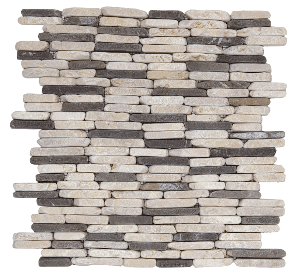 Picture of Bati Orient - Marble Stacked Brick White Grey