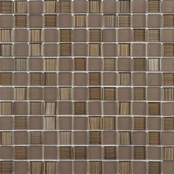 Picture of Bati Orient - Glass Mosaic 7/8 x 7/8 Brown Matte & Polished Mix