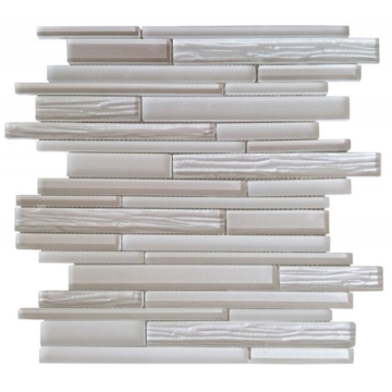 Picture of Bati Orient - Glass Wood Look Baguette Light Grey Natural