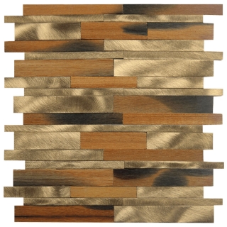 Picture of Bati Orient - Wood Baguette Catalpa Wood Gold Aluminum Mix