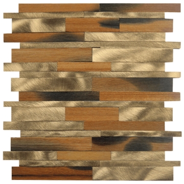 Picture of Bati Orient - Wood Baguette Catalpa Wood Gold Aluminum Mix