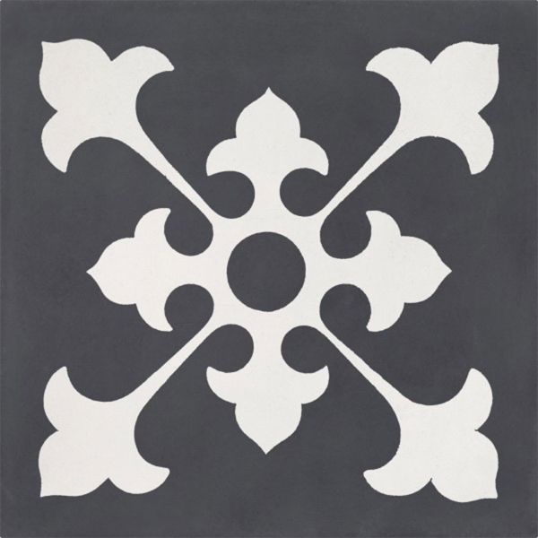 Picture of Bati Orient - Cement Tiles Classic Off White Antracite