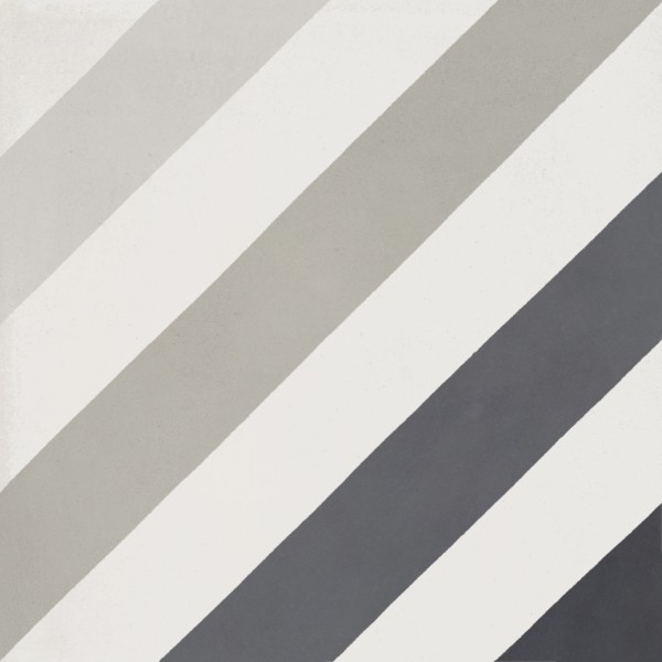 Picture of Bati Orient - Cement Tiles Modern Diagonal Off White/Black/Grey