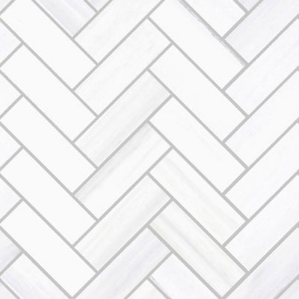 Picture of SantAgostino - Themar Mosaic Herringbone Blanco Lasa