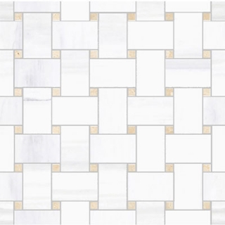 Picture of SantAgostino - Themar Mosaic Weave Bianco Lasa
