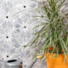 Picture of SOHO Studio Corp - Water Jet Mosaic MJ Rain Flower Bardiglio Nouvelato White Carrara Black Jade Dot