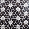 Picture of SOHO Studio Corp - Water Jet Mosaic MJ Rain Flower Black Jade Calacatta Dot