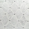 Picture of SOHO Studio Corp - Water Jet Mosaic MJ Amina White Carrara White Thassos Bardiglio Dots