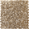 Picture of Bati Orient - Metal Art Mosaics Medium Hexagon Gold Aluminum