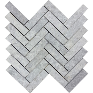 Picture of Tesoro - Pietra Antica Antiqued Stones Herringbone Mosaic Nuvoloso