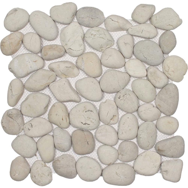 Picture of Tesoro - Ocean Stones Pebble Mosaic Classic White