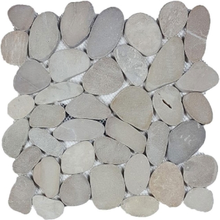 Picture of Tesoro - Ocean Stones Sliced Mosaic Tan