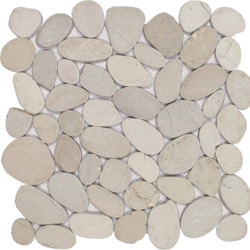 Picture of Tesoro - Ocean Stones Sliced Mosaic Cream