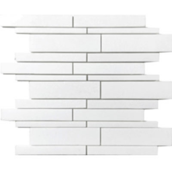 Picture of Tesoro - Metropolitan Stone Random Strip Mosaic Thassos