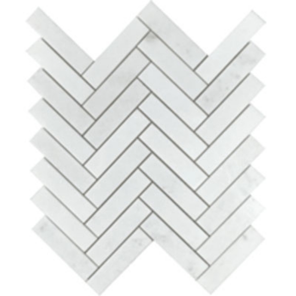Picture of Tesoro - Metropolitan Stone Herringbone Mosaic Thassos