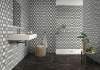 Picture of Roca - Rockart Medallion Mosaic Black and White