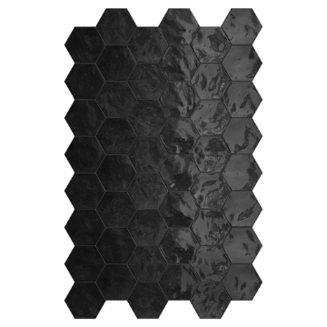 Picture of Terratinta - Hexa Wall Glossy Black Swan