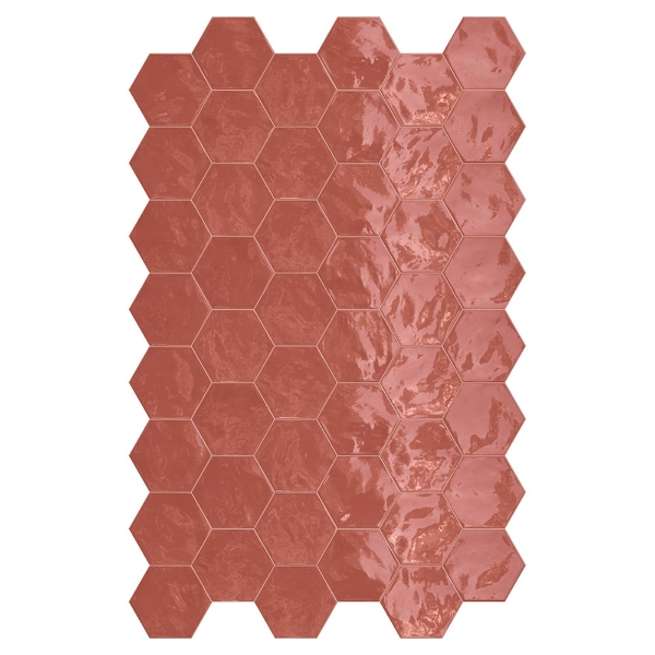 Picture of Terratinta - Hexa Wall Glossy Cherry Pie