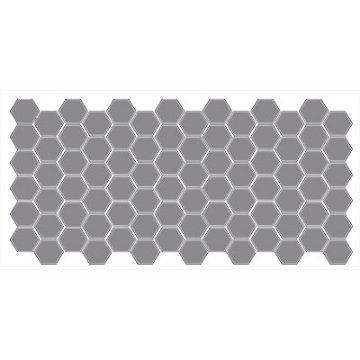 Picture of American Olean - Unglazed ColorBody Mosaic Hexagon 2 x 2 Storm Gray