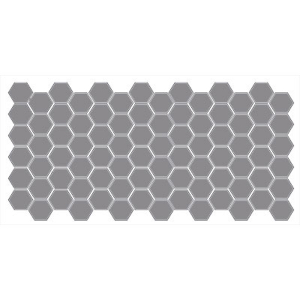 Picture of American Olean - Unglazed ColorBody Mosaic Hexagon 2 x 2 Storm Gray