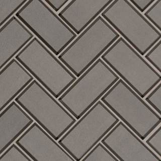 Picture of MS International - Glass Mosaic Herringbone Champagne Bevel