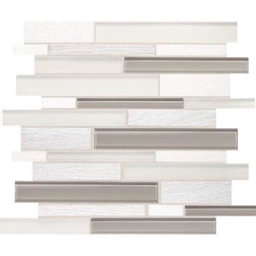 Picture of Daltile - Idyllic Blends Random Linear Mosaic Tranquil Snow