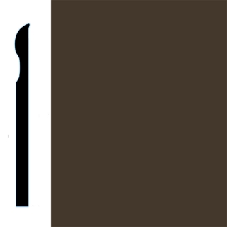 Picture of VPI Corp. - Low Dirt Retention Wallbase LDR2 4-inch Burnt Umber